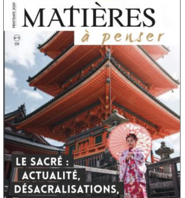 LE SACRE : Actualité, Désacralisations, Actualisation